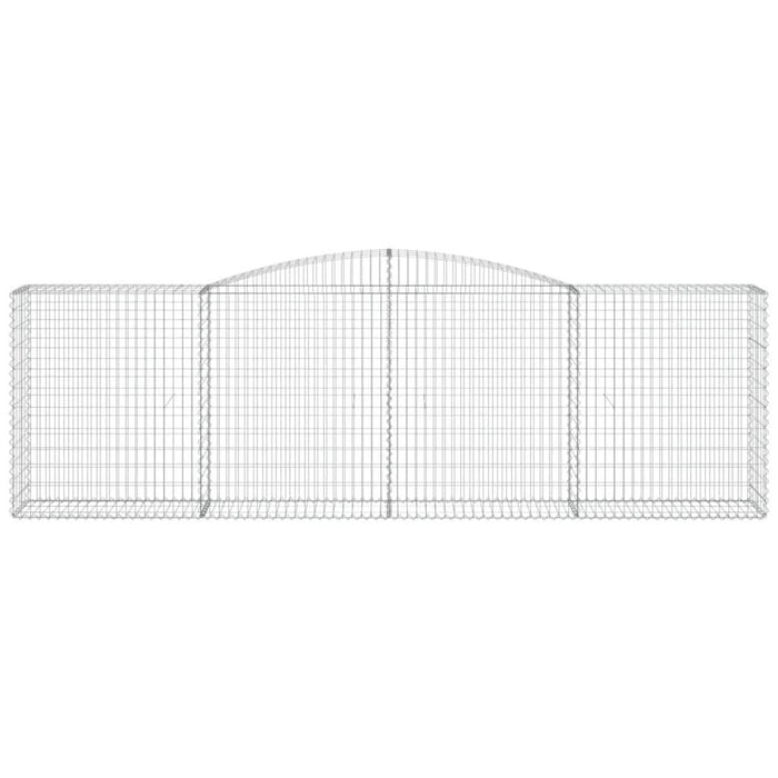 Coș gabion arcuit 400x50x120/140 cm fier galvanizat - WALTI WALTI