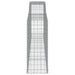 Coș gabion arcuit 400x50x120/140 cm fier galvanizat - WALTI WALTI