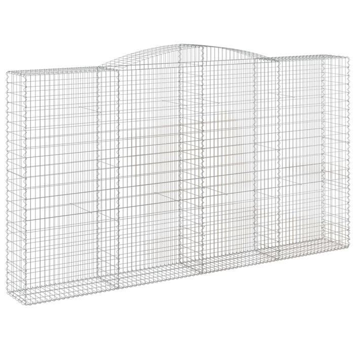 Coș gabion arcuit 400x50x220/240 cm fier galvanizat - WALTI WALTI