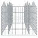 Strat înălțat cu gabion arcuit, 200x50x50 cm, fier galvanizat - WALTI WALTI