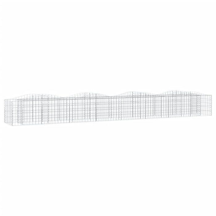 Strat înălțat cu gabion arcuit, 400x50x50 cm, fier galvanizat - WALTI WALTI