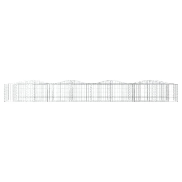 Strat înălțat cu gabion arcuit, 400x50x50 cm, fier galvanizat - WALTI WALTI