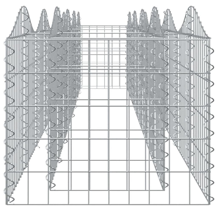 Strat înălțat cu gabion arcuit, 400x50x50 cm, fier galvanizat - WALTI WALTI