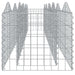 Strat înălțat cu gabion arcuit, 400x50x50 cm, fier galvanizat - WALTI WALTI