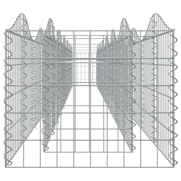 Strat înălțat cu gabion arcuit, 600x50x50 cm, fier galvanizat - WALTI WALTI