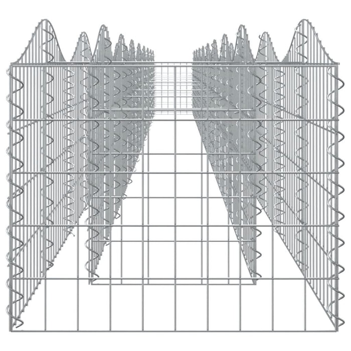 Strat înălțat cu gabion arcuit, 800x50x50 cm, fier galvanizat - WALTI WALTI