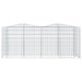 Strat înălțat cu gabion arcuit, 200x50x100 cm, fier galvanizat - WALTI WALTI