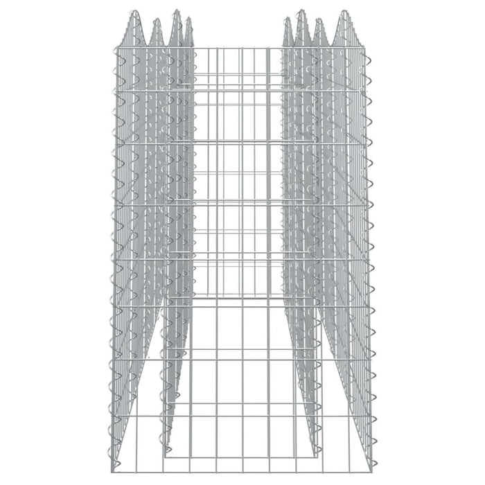 Strat înălțat cu gabion arcuit, 200x50x100 cm, fier galvanizat - WALTI WALTI