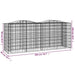 Strat înălțat cu gabion arcuit, 200x50x100 cm, fier galvanizat - WALTI WALTI