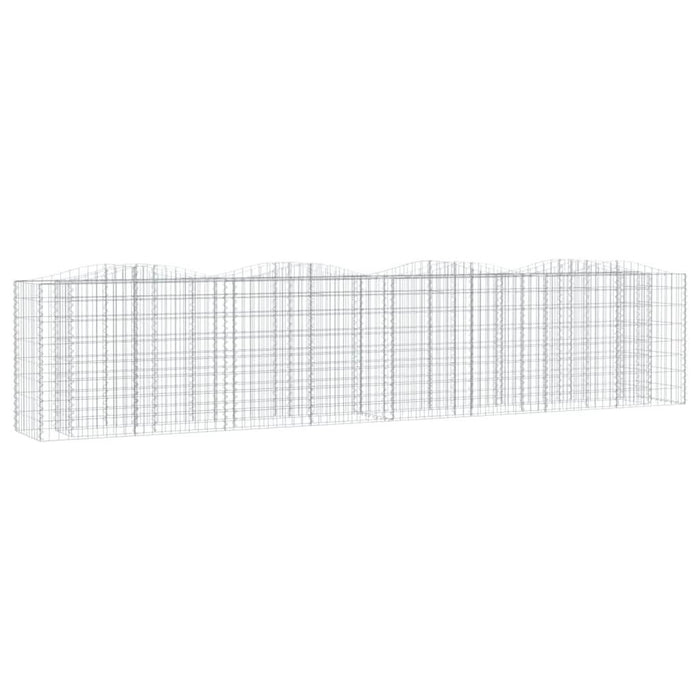 Strat înălțat cu gabion arcuit, 400x50x100 cm, fier galvanizat - WALTI WALTI