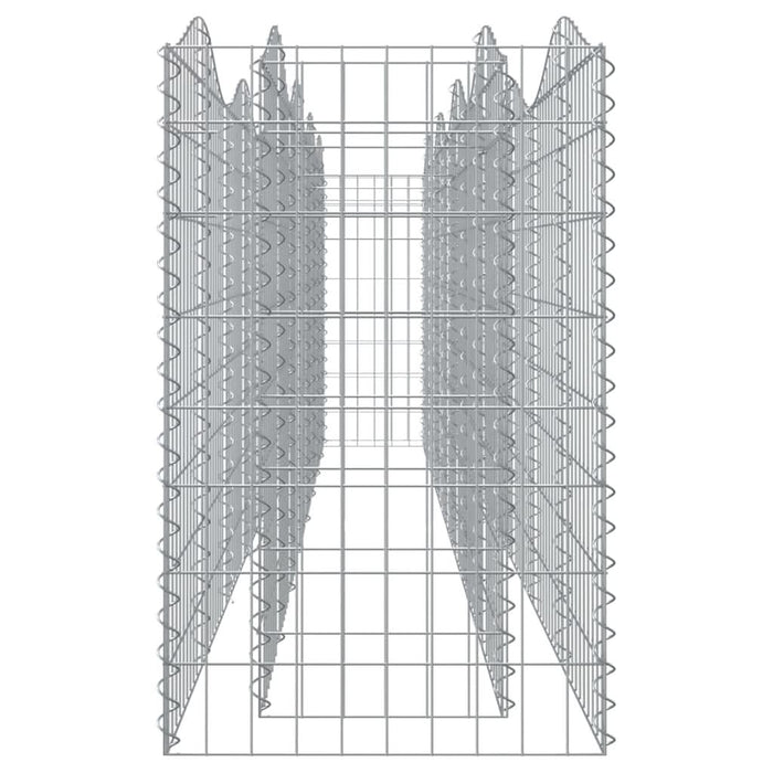 Strat înălțat cu gabion arcuit, 400x50x100 cm, fier galvanizat - WALTI WALTI