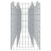 Strat înălțat cu gabion arcuit, 400x50x100 cm, fier galvanizat - WALTI WALTI