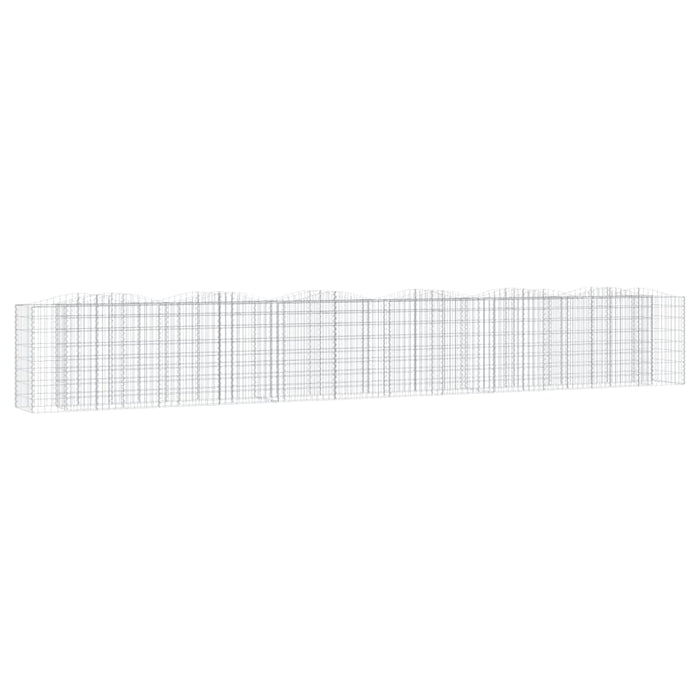 Strat înălțat cu gabion arcuit, 600x50x100 cm, fier galvanizat - WALTI WALTI