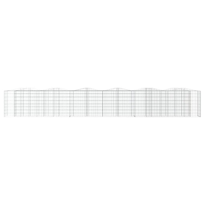 Strat înălțat cu gabion arcuit, 600x50x100 cm, fier galvanizat - WALTI WALTI