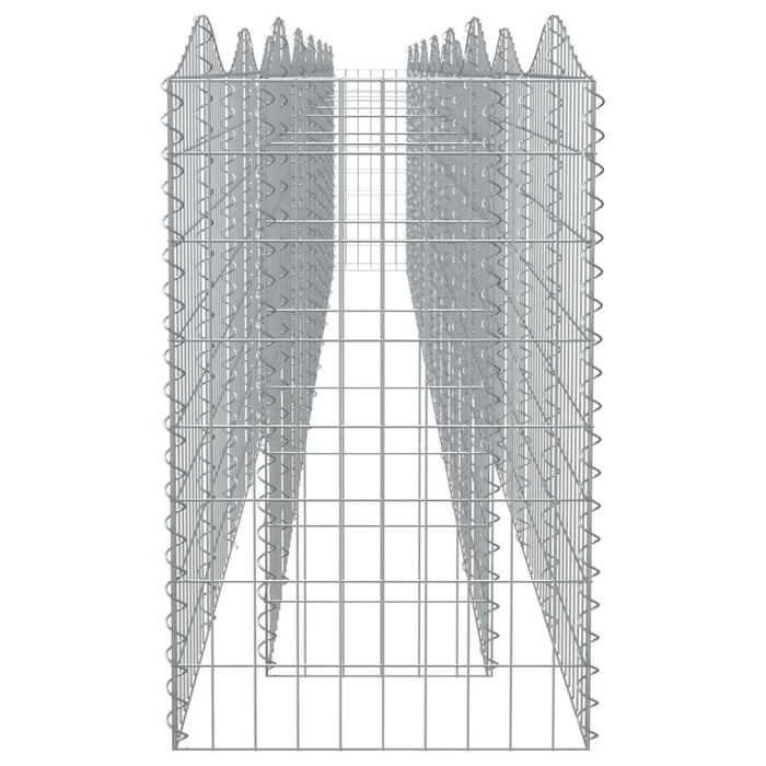 Strat înălțat cu gabion arcuit, 600x50x100 cm, fier galvanizat - WALTI WALTI