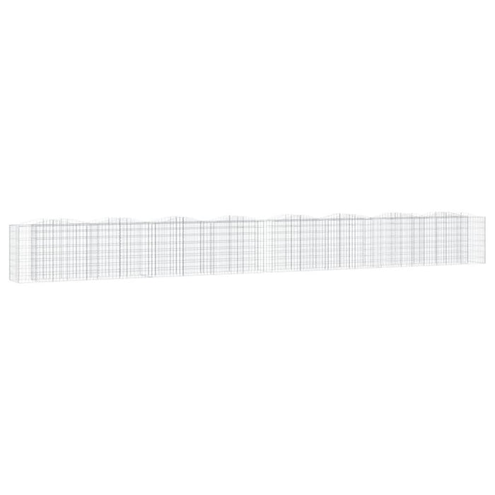 Strat înălțat cu gabion arcuit, 800x50x100 cm, fier galvanizat - WALTI WALTI