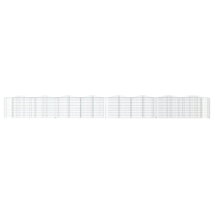 Strat înălțat cu gabion arcuit, 800x50x100 cm, fier galvanizat - WALTI WALTI