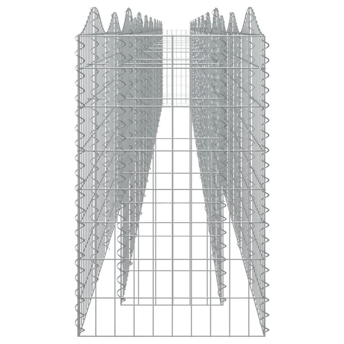 Strat înălțat cu gabion arcuit, 800x50x100 cm, fier galvanizat - WALTI WALTI