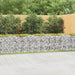 Strat înălțat cu gabion arcuit, 800x50x100 cm, fier galvanizat - WALTI WALTI