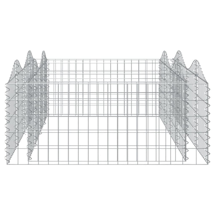 Strat înălțat cu gabion arcuit, 200x100x50 cm, fier galvanizat - WALTI WALTI