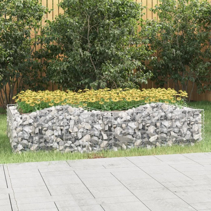 Strat înălțat cu gabion arcuit, 200x100x50 cm, fier galvanizat - WALTI WALTI