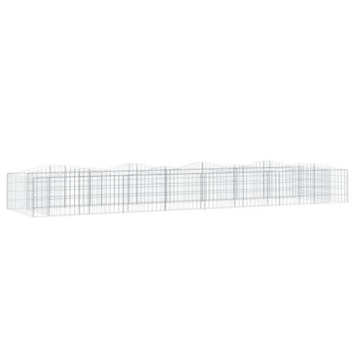 Strat înălțat cu gabion arcuit, 400x100x50 cm, fier galvanizat - WALTI WALTI