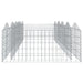 Strat înălțat cu gabion arcuit, 400x100x50 cm, fier galvanizat - WALTI WALTI
