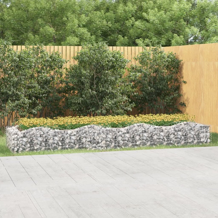 Strat înălțat cu gabion arcuit, 400x100x50 cm, fier galvanizat - WALTI WALTI