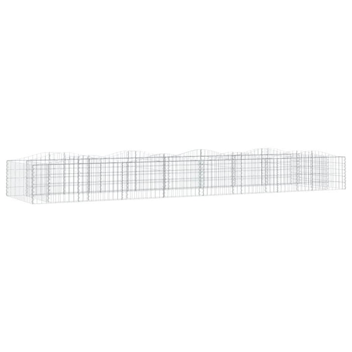 Strat înălțat cu gabion arcuit, 600x100x50 cm, fier galvanizat - WALTI WALTI