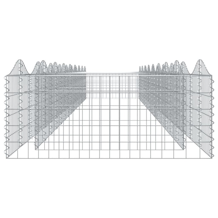 Strat înălțat cu gabion arcuit, 800x100x50 cm, fier galvanizat - WALTI WALTI