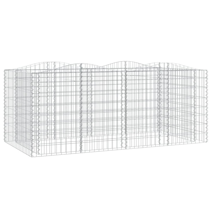 Strat înălțat cu gabion arcuit, 200x100x100 cm, fier galvanizat - WALTI WALTI