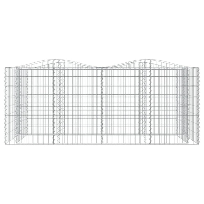 Strat înălțat cu gabion arcuit, 200x100x100 cm, fier galvanizat - WALTI WALTI