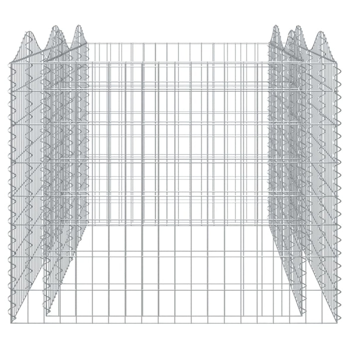Strat înălțat cu gabion arcuit, 200x100x100 cm, fier galvanizat - WALTI WALTI