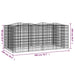 Strat înălțat cu gabion arcuit, 200x100x100 cm, fier galvanizat - WALTI WALTI