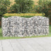 Strat înălțat cu gabion arcuit, 200x100x100 cm, fier galvanizat - WALTI WALTI