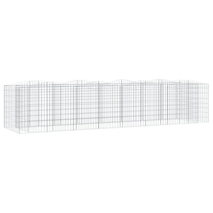 Strat înălțat cu gabion arcuit, 400x100x100 cm, fier galvanizat - WALTI WALTI