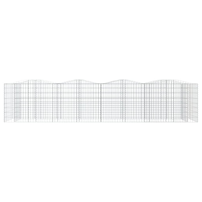 Strat înălțat cu gabion arcuit, 400x100x100 cm, fier galvanizat - WALTI WALTI