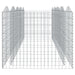 Strat înălțat cu gabion arcuit, 400x100x100 cm, fier galvanizat - WALTI WALTI