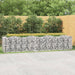 Strat înălțat cu gabion arcuit, 400x100x100 cm, fier galvanizat - WALTI WALTI