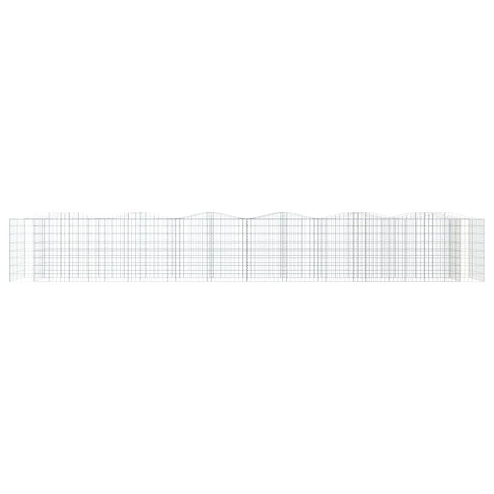 Strat înălțat cu gabion arcuit, 600x100x100 cm, fier galvanizat - WALTI WALTI