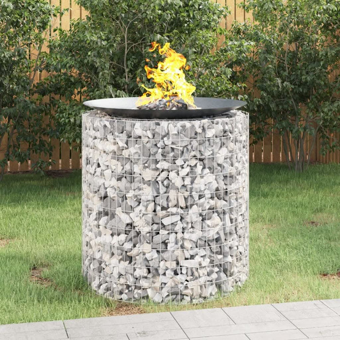 Vatră de foc din gabion Ø 100 cm, fier galvanizat - WALTI WALTI