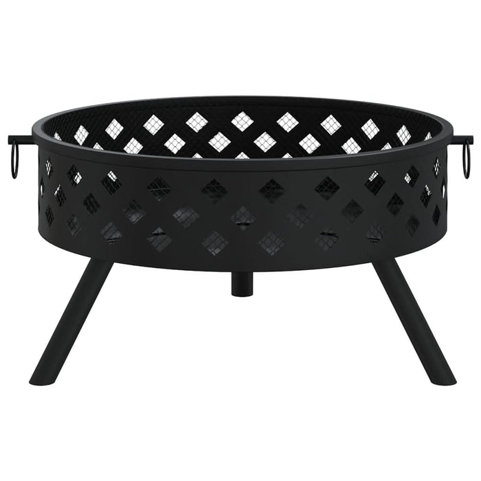Vatră de foc cu vătrai, 58 cm, oțel, XXL - WALTI WALTI