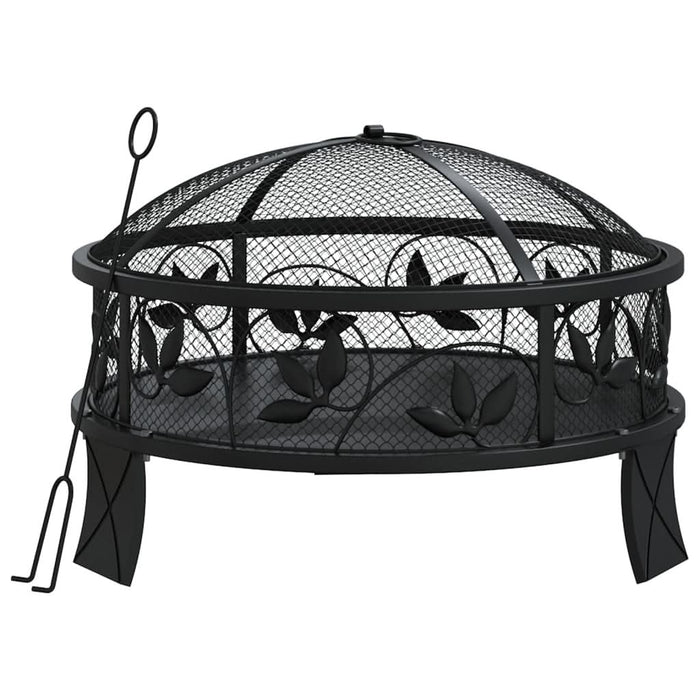 Vatră de foc cu vătrai, 50 cm, oțel, XXL - WALTI WALTI