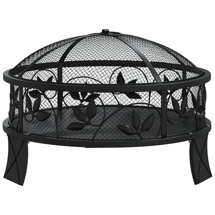Vatră de foc cu vătrai, 50 cm, oțel, XXL - WALTI WALTI