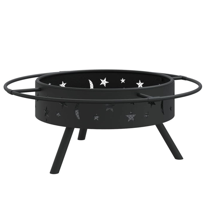 Vatră de foc cu vătrai, 70 cm, oțel, XXL - WALTI WALTI