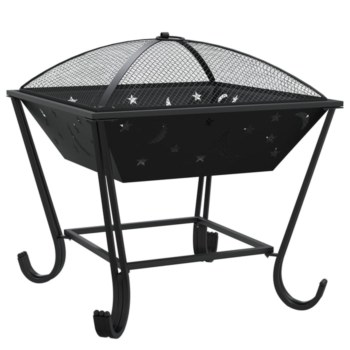 Vatră de foc cu vătrai, 50 cm, oțel, XXL - WALTI WALTI