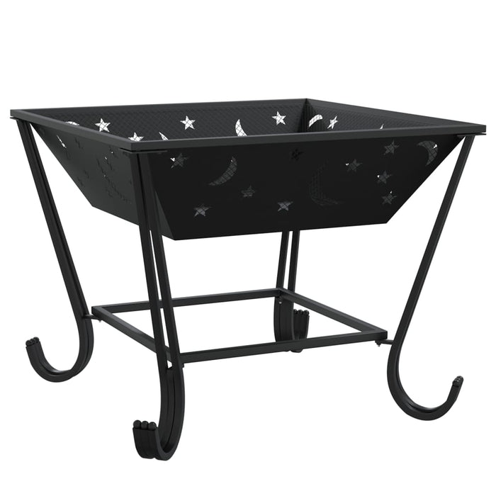 Vatră de foc cu vătrai, 50 cm, oțel, XXL - WALTI WALTI