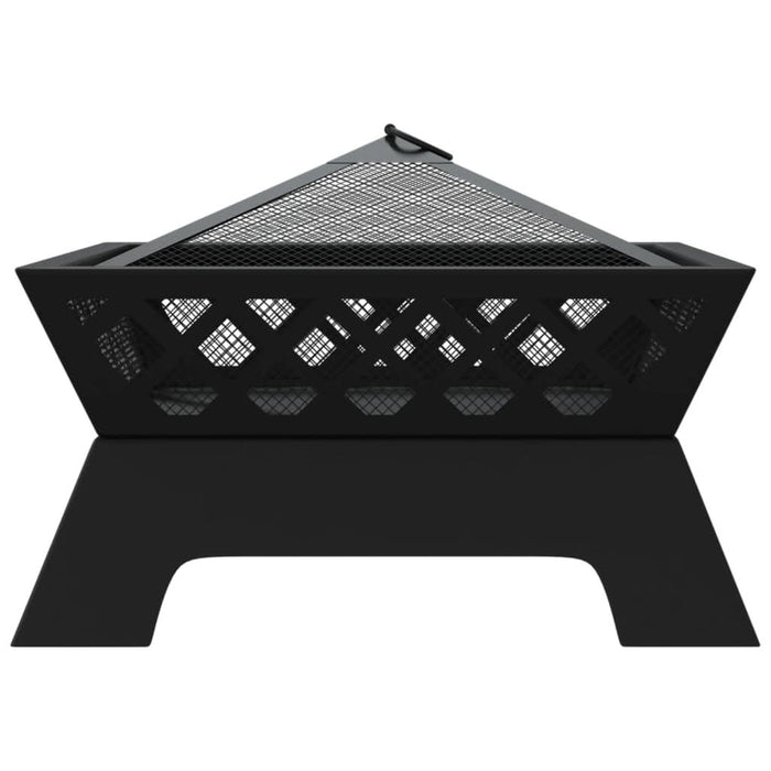Vatră de foc cu vătrai, 50 cm, oțel, XXL - WALTI WALTI
