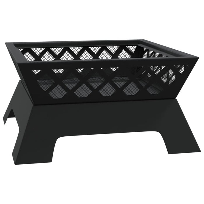 Vatră de foc cu vătrai, 50 cm, oțel, XXL - WALTI WALTI