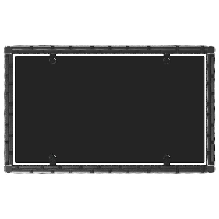 Set mobilier relaxare grădină 4 piese cu perne poliratan negru WALTI